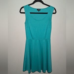 The Limited Turqouise Sleeveless Skater Dress with Stretch Women's Size XS